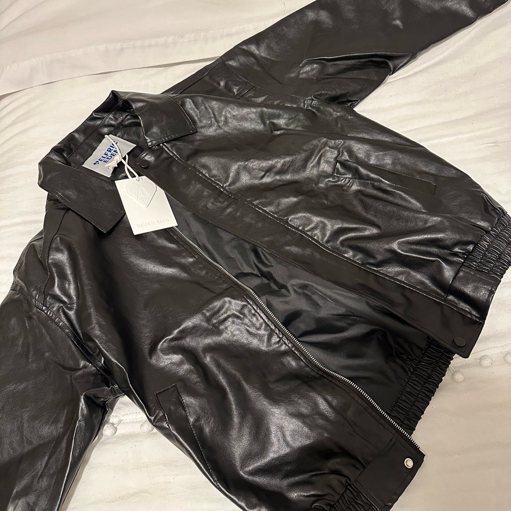 Small Black Aelfric Eden Leather Jacket